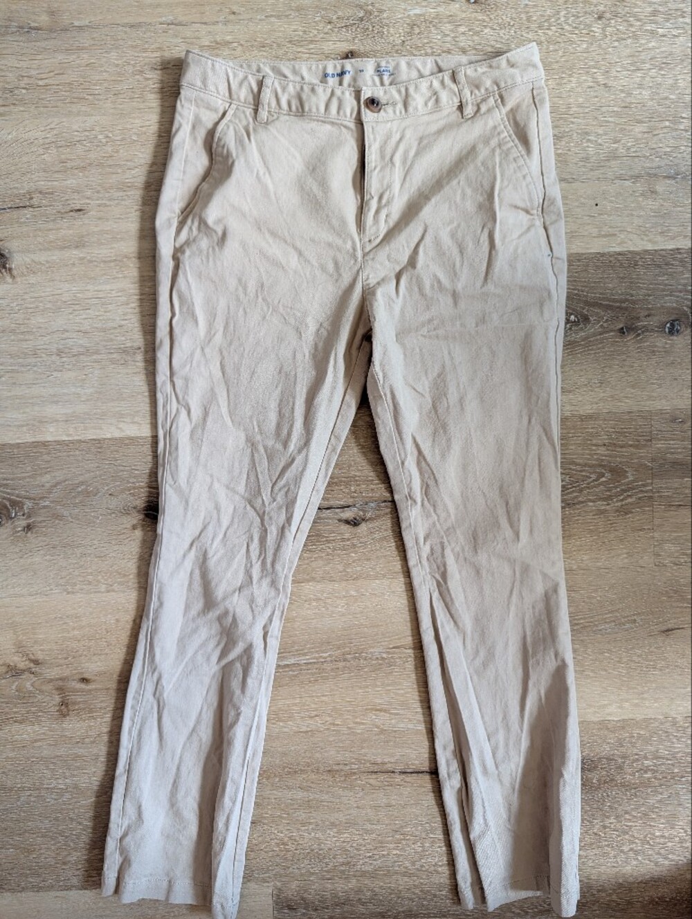 Old Navy Skinny High-Rise Pants in Light Beige
